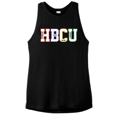 Historically Black College University Student HBCU Made Ladies PosiCharge Tri-Blend Wicking Tank