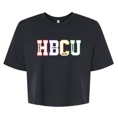 Historically Black College University Student HBCU Made Bella+Canvas Jersey Crop Tee