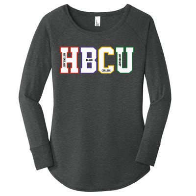 Historically Black College University Student HBCU Made Women's Perfect Tri Tunic Long Sleeve Shirt