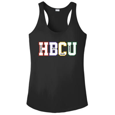 Historically Black College University Student HBCU Made Ladies PosiCharge Competitor Racerback Tank