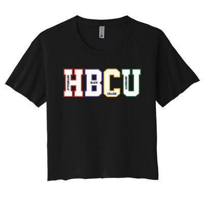 Historically Black College University Student HBCU Made Women's Crop Top Tee