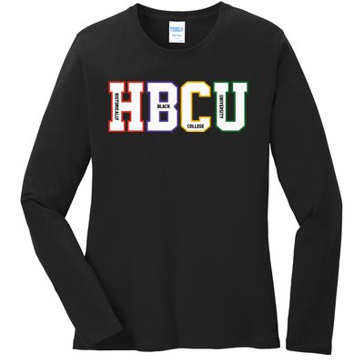 Historically Black College University Student HBCU Made Ladies Long Sleeve Shirt