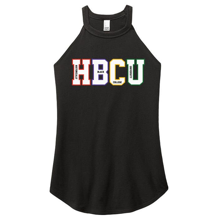 Historically Black College University Student HBCU Made Women's Perfect Tri Rocker Tank