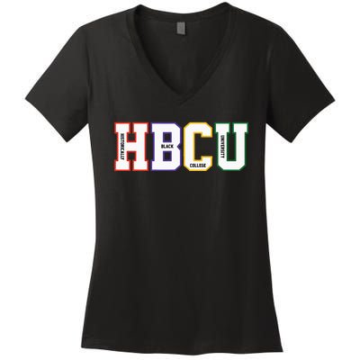 Historically Black College University Student HBCU Made Women's V-Neck T-Shirt