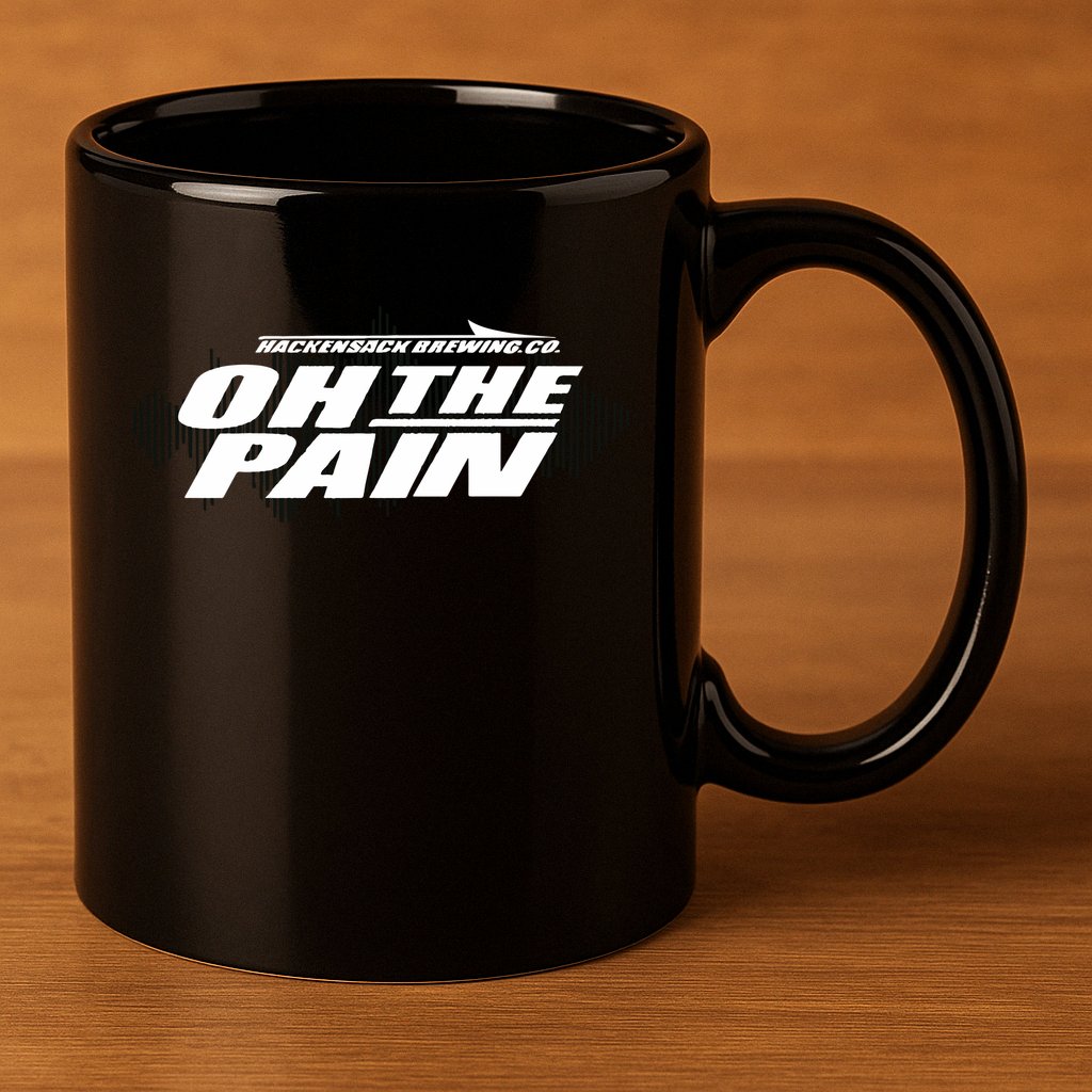 Hackensack Brewing Co Oh The Pain 11oz C Handle Ceramic Mug