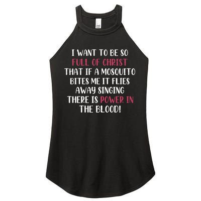 Holy Bible Christianity Faith Cross Gift Jesus Funny Prayer Great Gift Women's Perfect Tri Rocker Tank