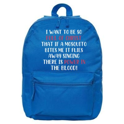 Holy Bible Christianity Faith Cross Gift Jesus Funny Prayer Great Gift 16 in Basic Backpack