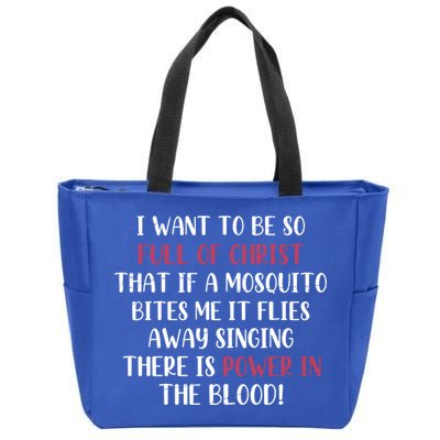 Holy Bible Christianity Faith Cross Gift Jesus Funny Prayer Great Gift Zip Tote Bag