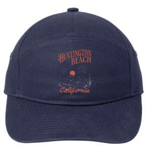 Huntington Beach California 7-Panel Snapback Hat