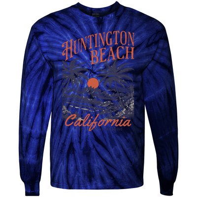 Huntington Beach California Tie-Dye Long Sleeve Shirt