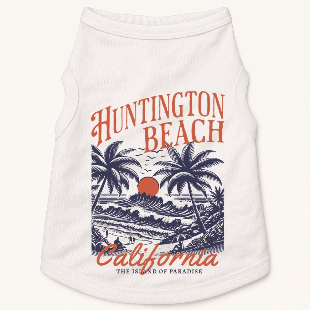 Huntington Beach California Doggie Tank