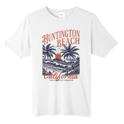 Huntington Beach California Tall Fusion ChromaSoft Performance T-Shirt