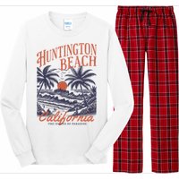 Huntington Beach California Long Sleeve Pajama Set