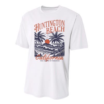 Huntington Beach California Performance Sprint T-Shirt