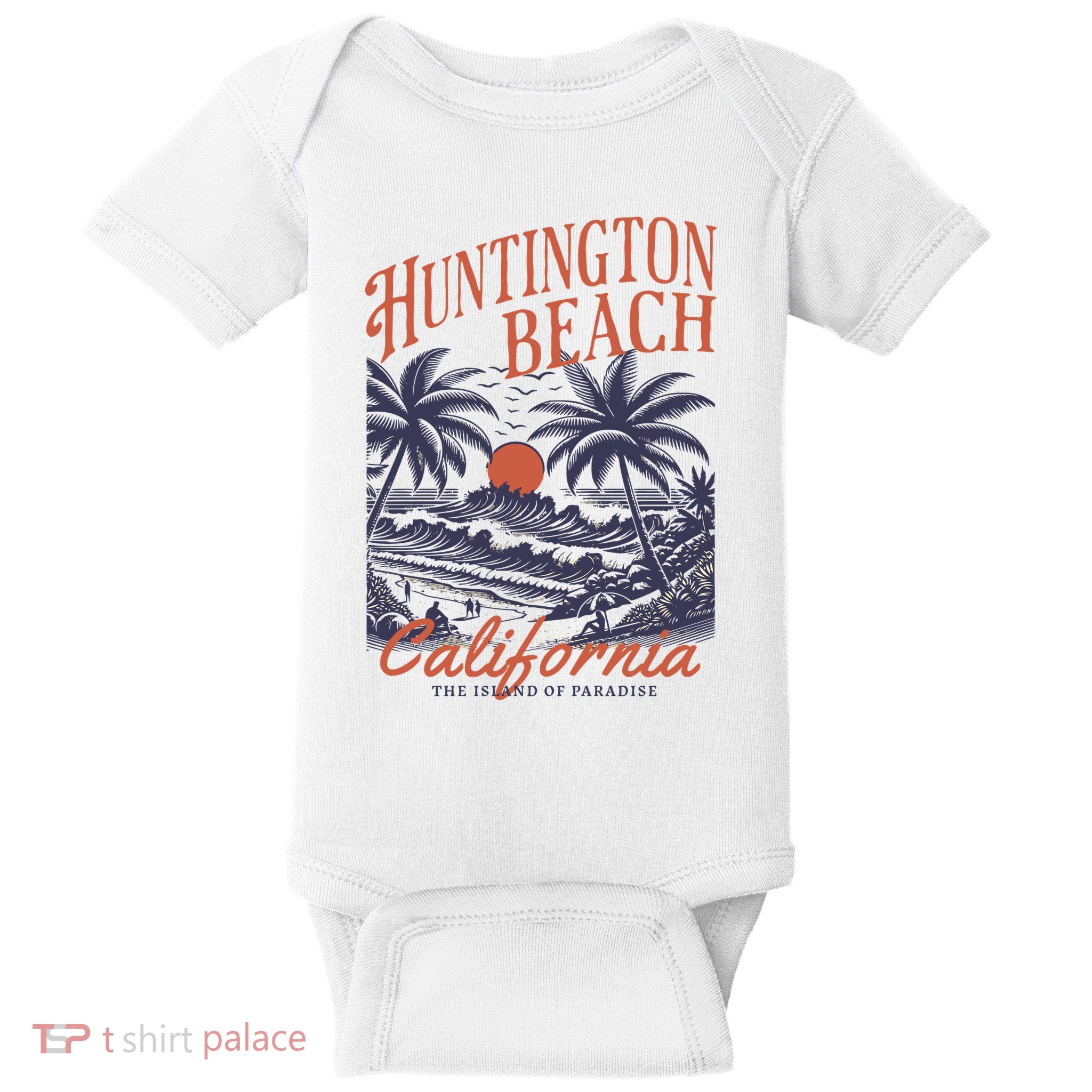 Huntington Beach California Baby Bodysuit