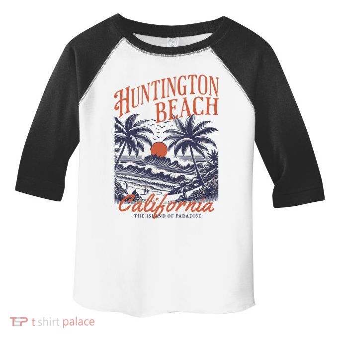 Huntington Beach California Toddler Fine Jersey T-Shirt