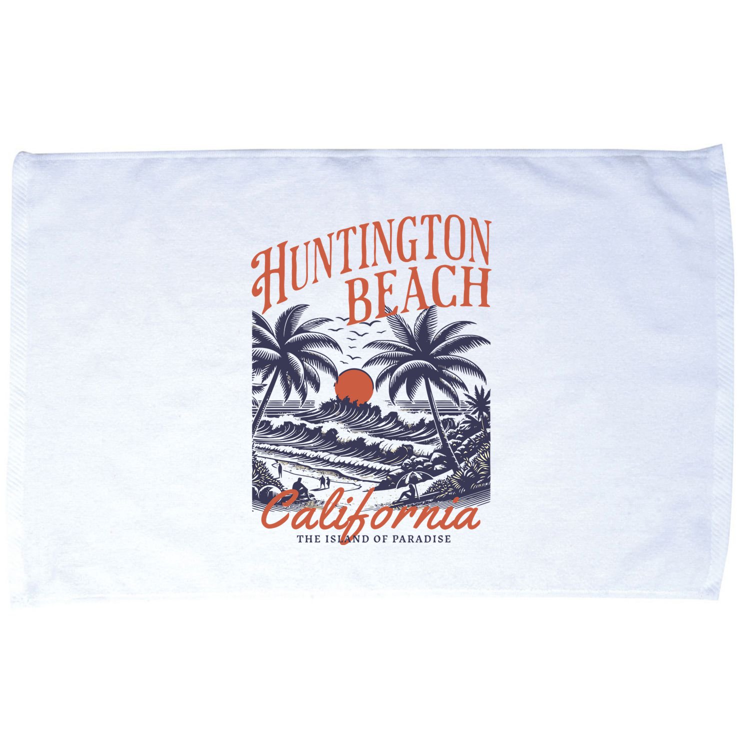 Huntington Beach California Microfiber Hand Towel