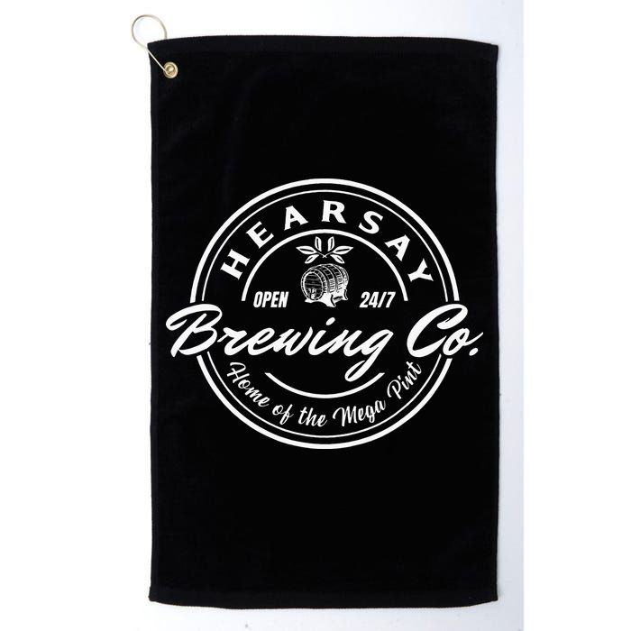 Hearsay Brewing Co Home Of The Mega Pint That’s Hearsay Golf Towel