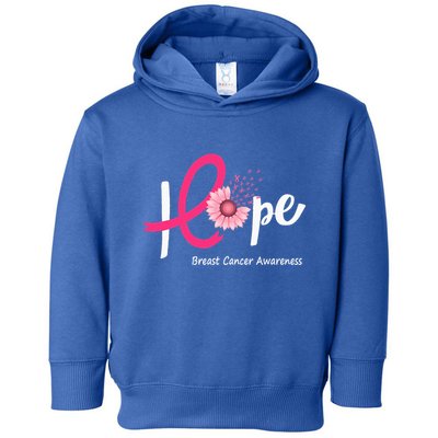 Hope Breast cancer pink Ribbons sunflower October month Toddler Hoodie