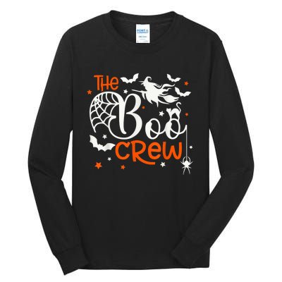 Halloween Boo Crew Witch Bats & Spiders Trick Or Treat Tall Long Sleeve T-Shirt