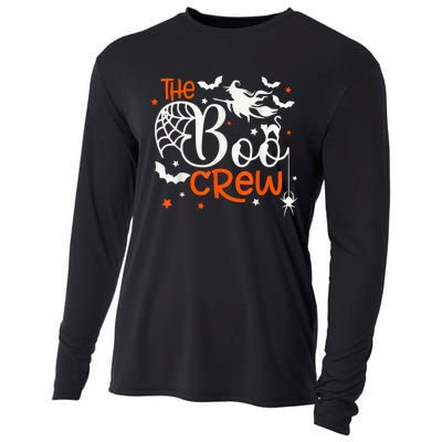 Halloween Boo Crew Witch Bats & Spiders Trick Or Treat Cooling Performance Long Sleeve Crew