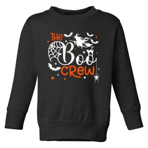 Halloween Boo Crew Witch Bats & Spiders Trick Or Treat Toddler Sweatshirt