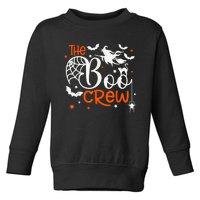 Halloween Boo Crew Witch Bats & Spiders Trick Or Treat Toddler Sweatshirt