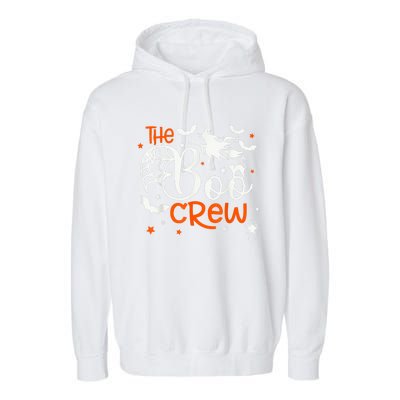 Halloween Boo Crew Witch Bats & Spiders Trick Or Treat Garment-Dyed Fleece Hoodie