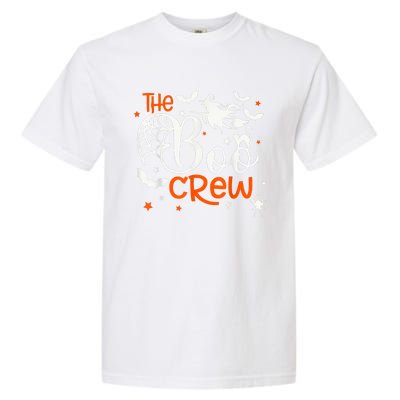 Halloween Boo Crew Witch Bats & Spiders Trick Or Treat Garment-Dyed Heavyweight T-Shirt