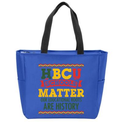 HBCU Black College School Matters African American Student Zip Tote Bag