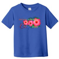 Huntington Beach California Tropical Flowers Family Vacation Gift Toddler T-Shirt