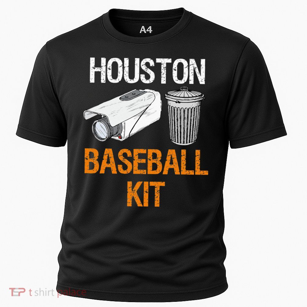 Houston Baseball Camera And Trash Can Gag For Men And Women Performance Shirt