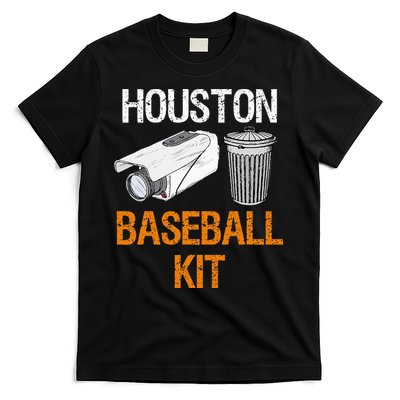 Houston Baseball Camera And Trash Can Gag For Men And Women T-Shirt