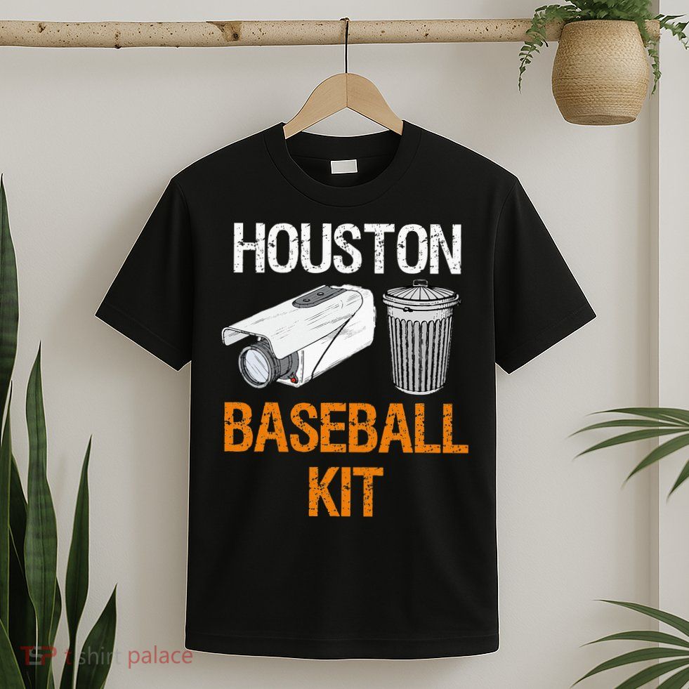 Houston Baseball Camera And Trash Can Gag For Men And Women T-Shirt