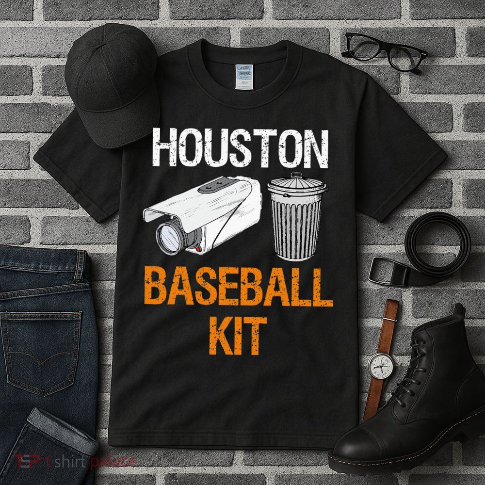 Houston Baseball Camera And Trash Can Gag For Men And Women Tall T-Shirt