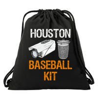 Houston Baseball Camera And Trash Can Gag For Men And Women Drawstring Bag