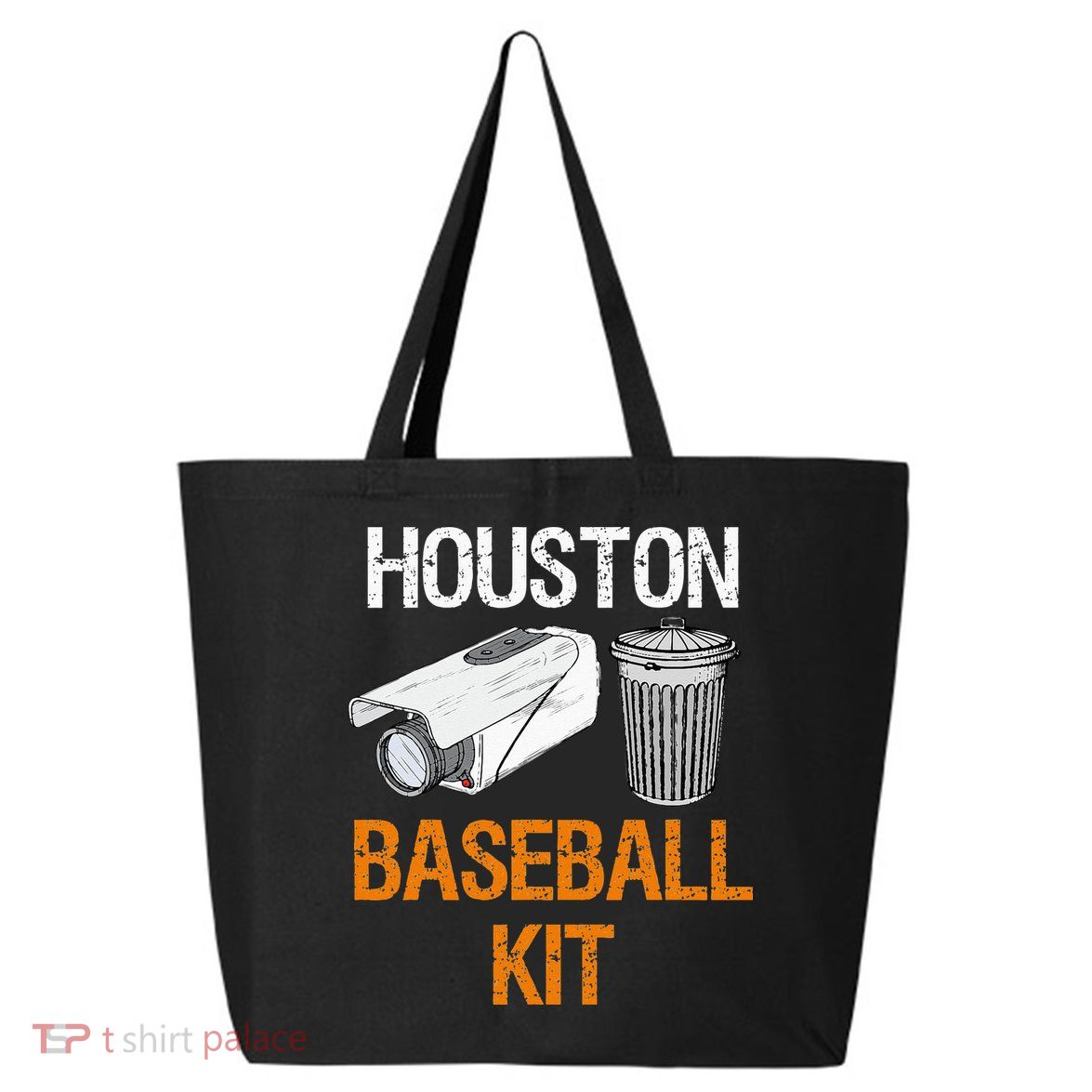 Houston Baseball Camera And Trash Can Gag For Men And Women 25L Jumbo Tote