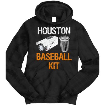 Houston Baseball Camera And Trash Can Gag For Men And Women Tie Dye Hoodie