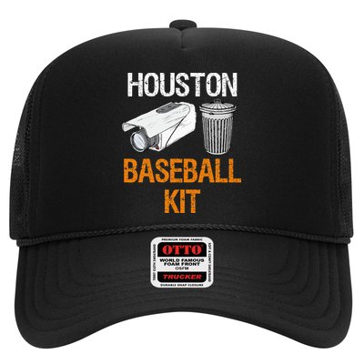 Houston Baseball Camera And Trash Can Gag For Men And Women Trucker Hat