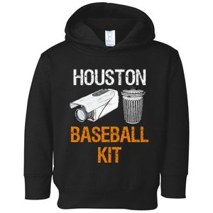 Houston Baseball Camera And Trash Can Gag For Men And Women Toddler Hoodie