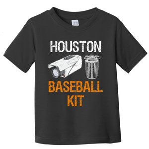 Houston Baseball Camera And Trash Can Gag For Men And Women Toddler T-Shirt