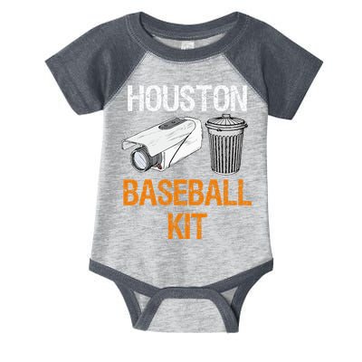 Houston Baseball Camera And Trash Can Gag For Men And Women Infant Baby Jersey Bodysuit