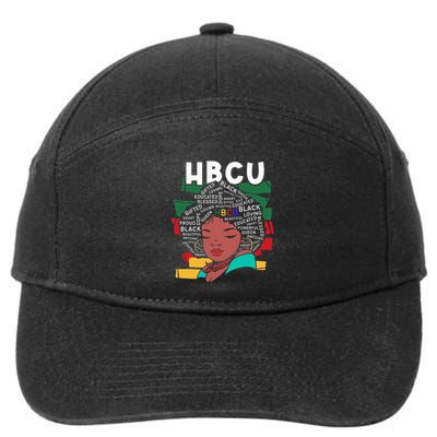 Historical Black College HBCU  7-Panel Snapback Hat