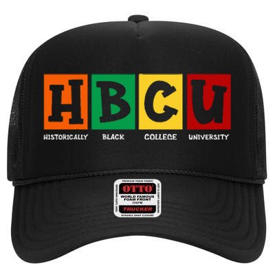  Historical Black College HBCU High Crown Mesh Back Trucker Hat