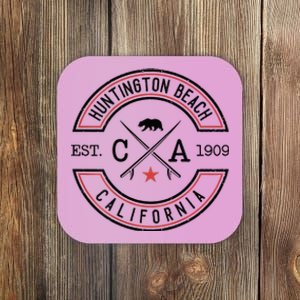 Huntington Beach California Ca Retro Surfer Coaster