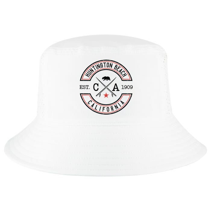 Huntington Beach California Ca Retro Surfer Cool Comfort Performance Bucket Hat