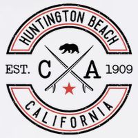 Huntington Beach California Ca Retro Surfer Cool Comfort Performance Bucket Hat