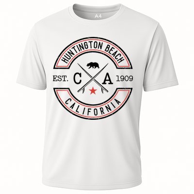 Huntington Beach California Ca Retro Surfer Performance Shirt