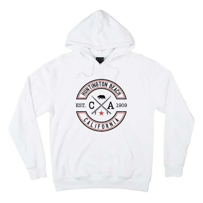 Huntington Beach California Ca Retro Surfer Hoodie