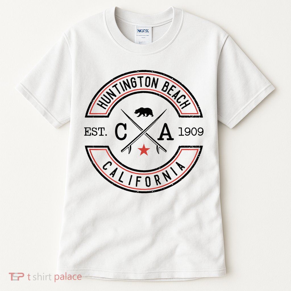 Huntington Beach California Ca Retro Surfer Tall T-Shirt